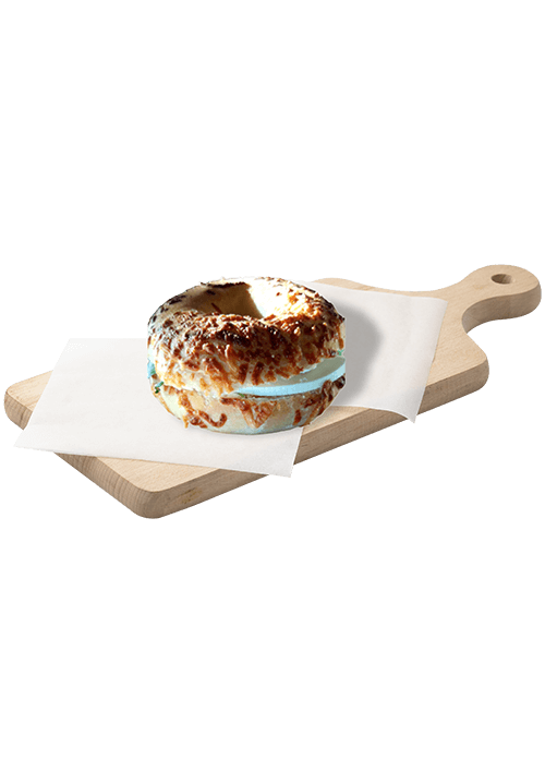Bagel κεφαλογραβιέρα με κρέμα τυριού και γαλοπούλα