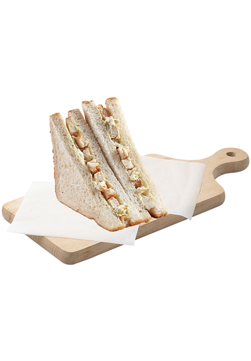 Club sandwich με κοτόπουλο και golden σως
