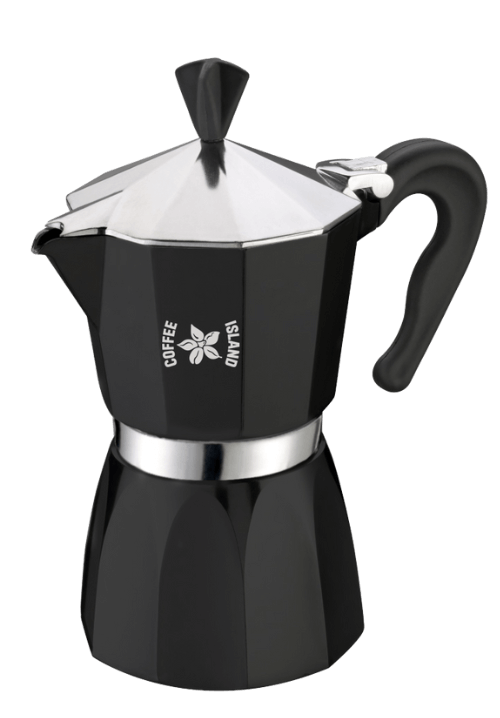 Espresso maker supermoka 3 cups coffee island(black)
