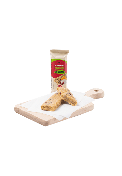Μπάρα βρώμης, high protein με μέλι, γιαούρτι και κράνμπερι 60γρ