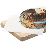 Bagel κεφαλογραβιέρα με κρέμα τυριού και γαλοπούλα
