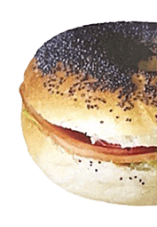 Bagel with cream cheese & smoked turkey