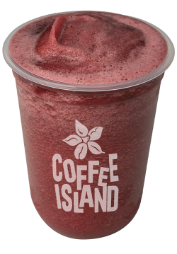 Granita μαύρο τσάι με blueberry και σπιρουλίνα