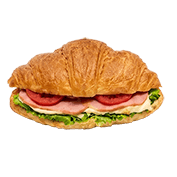 Croissant with turkey