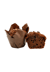 Chocolate muffin with chocolate chips
